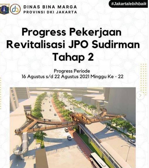 Anies Unggah Progres JPO Sudirman, Warganet: Anda Layak Dapat Bintang