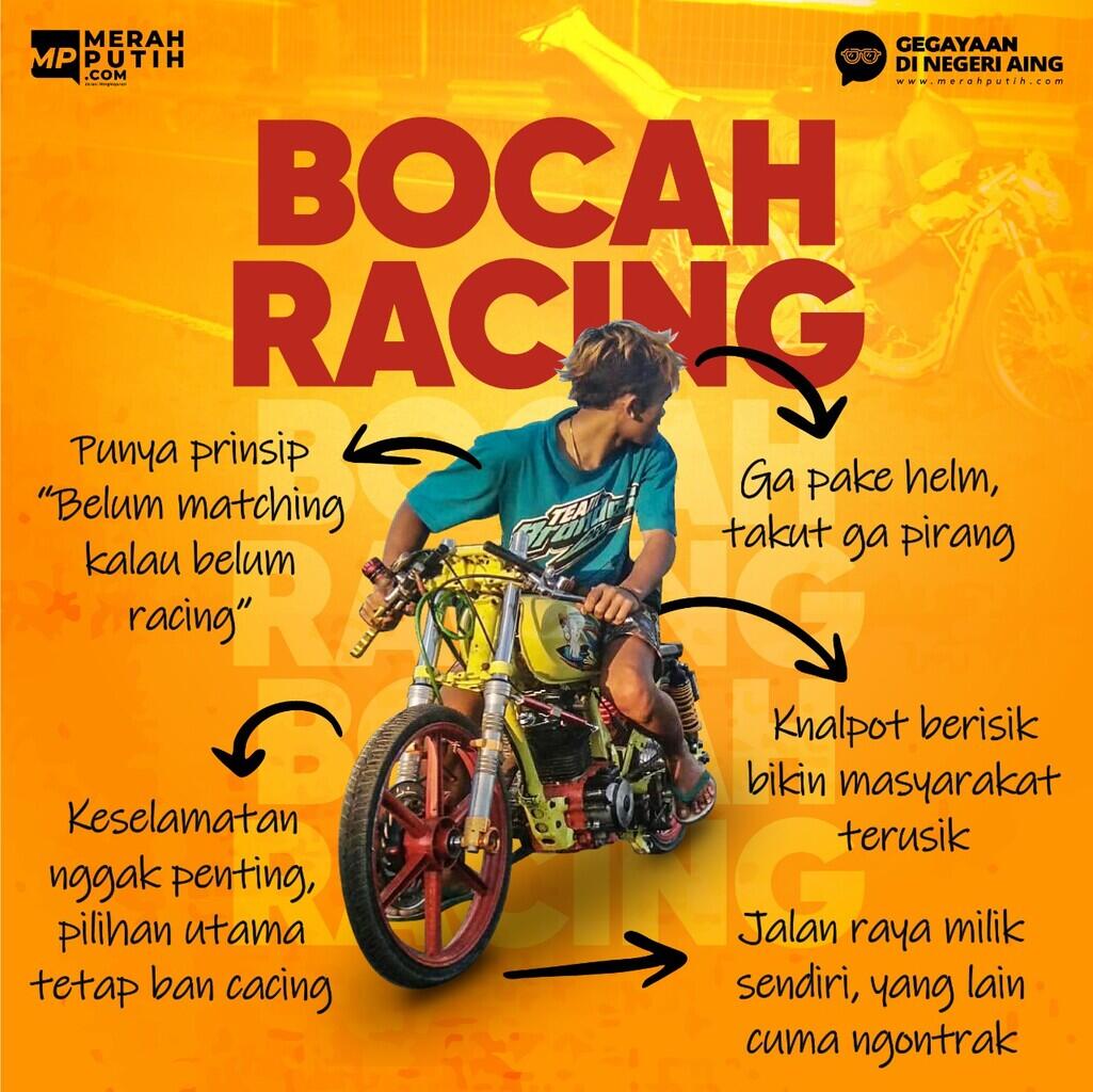Tampil Nyentrik ala Anak Racing Negeri Aing