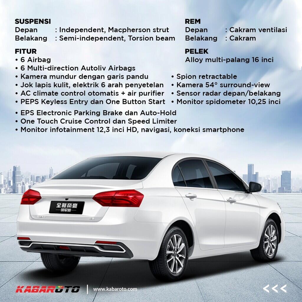 All New Geely Emgrand Sedan Mewah Murah Dibanderol Rp192 Jutaan