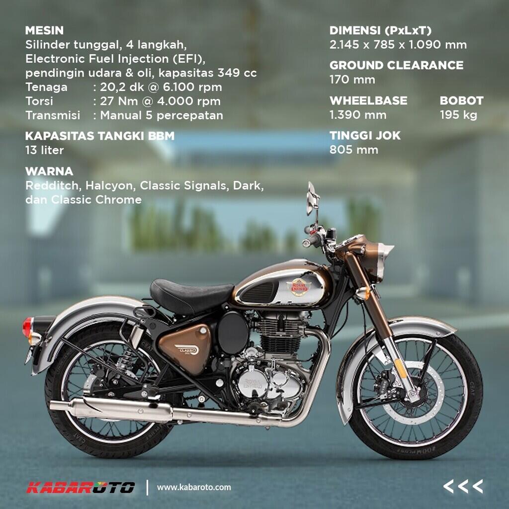 Spesifikasi Royal Enfield All-new 350 Classic