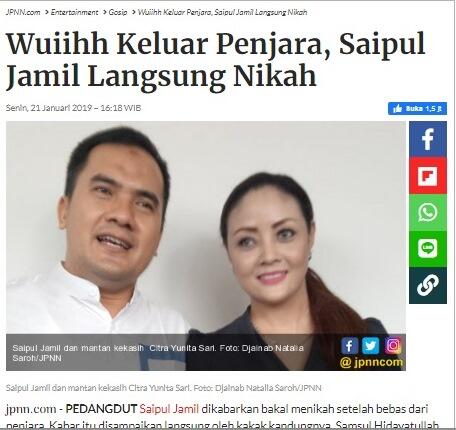 Saipul Jamil, Coba Tunjukkan Tobatmu dengan Menikahi Janda Miskin Banyak Anak