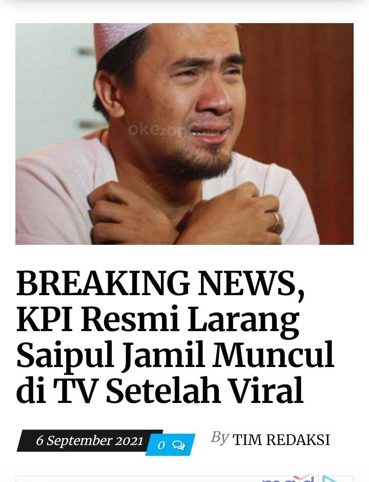 Seberapa Adilkah Publik Memberi Sanksi Sosial Kepada Saipul Jamil...?