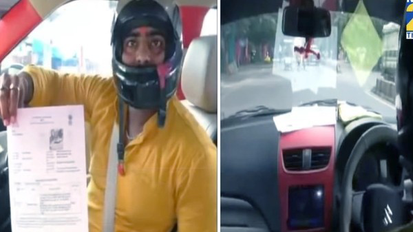 Kasihan, Pria Ini Ditilang Gara-gara Nyetir Mobil Enggak Pakai Helm