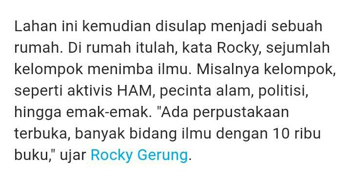 Rocky Gerung: Sentul City Biangnya Kriminal!