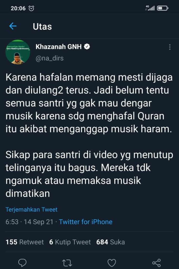 Para Santri Tutup Telinga Saat Diputar Musik di Area Vaksin, Begini Komentar Netizen!