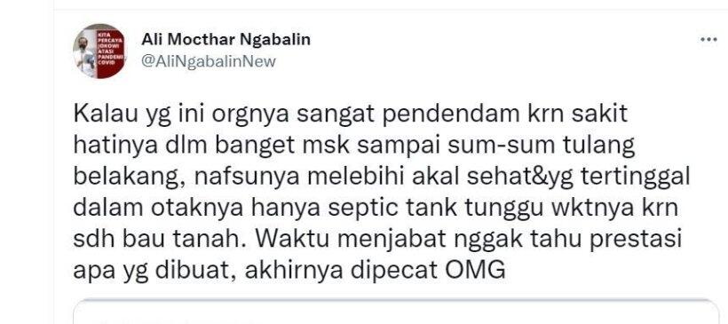 Komentar Rizal Ramli Sebut Jokowi Layak Dipenjara, Ngabalin:Otaknya Hanya Septic Tank