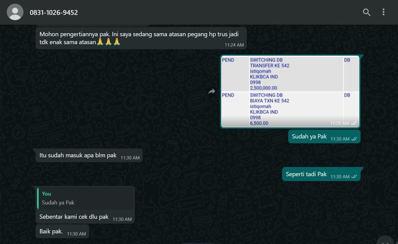 Penipuan Jual Motor Online Berkedok Anggota Militer !