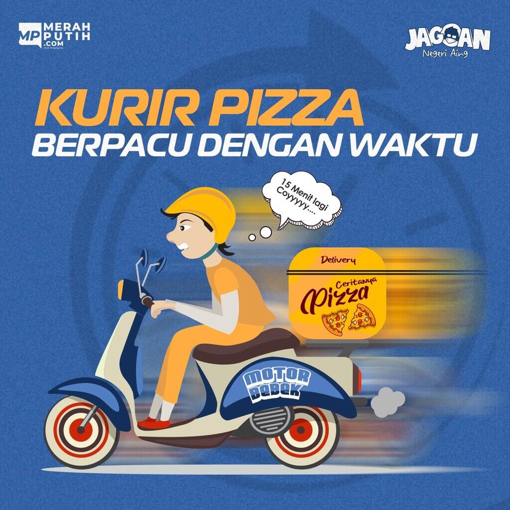 Ketangguhan Kurir Pizza Hadapi Amarah Konsumen Saat Pesanan Membludak