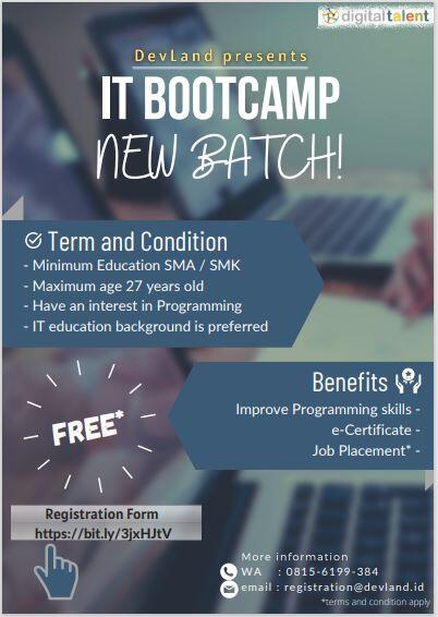 &#91;OPEN&#93; IT BOOTCAMP FOR BEGINNER - JUNIOR PROGRAMMER