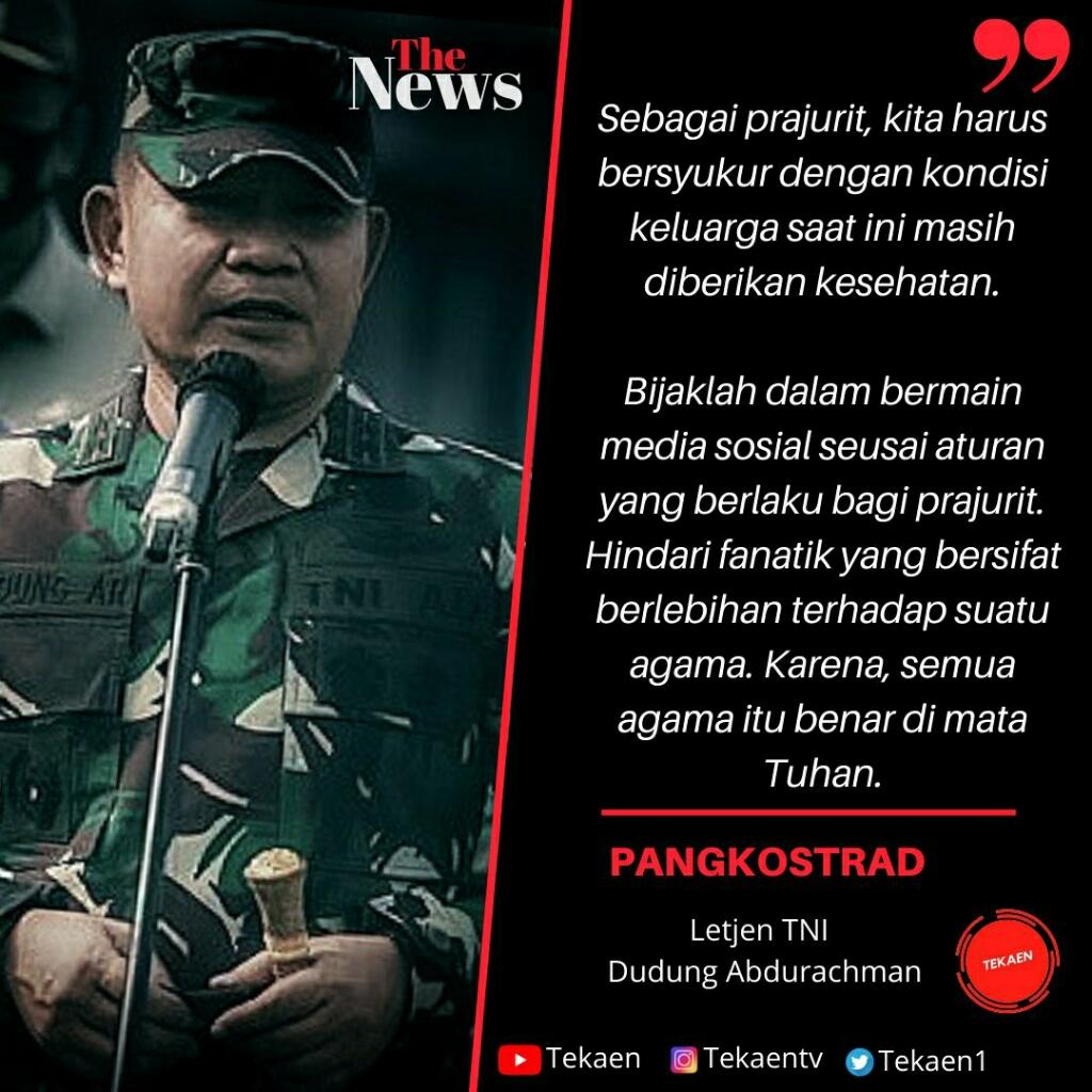 Letjen Dudung: Saya Ini Panglima Kostrad, Bukan Ulama