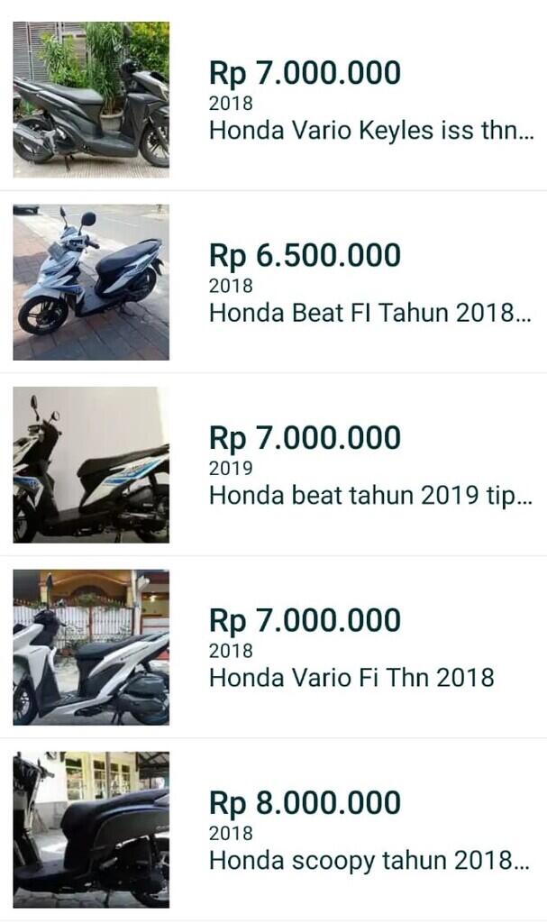 Penipuan Jual Motor Online Berkedok Anggota Militer !