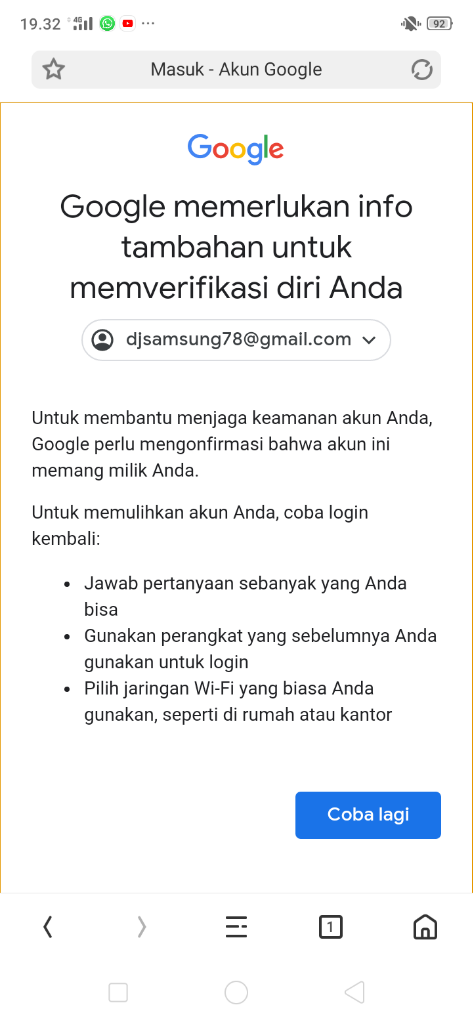Mencari Bantuan Buat Dapetin Password Gmail Yg Hilang
