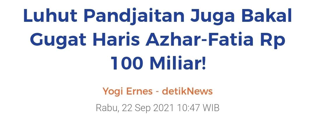 Laporkan Dua Aktivis HAM ke Polisi, Luhut: Saya Ingatkan Tidak Ada Kebebasan Absolut!