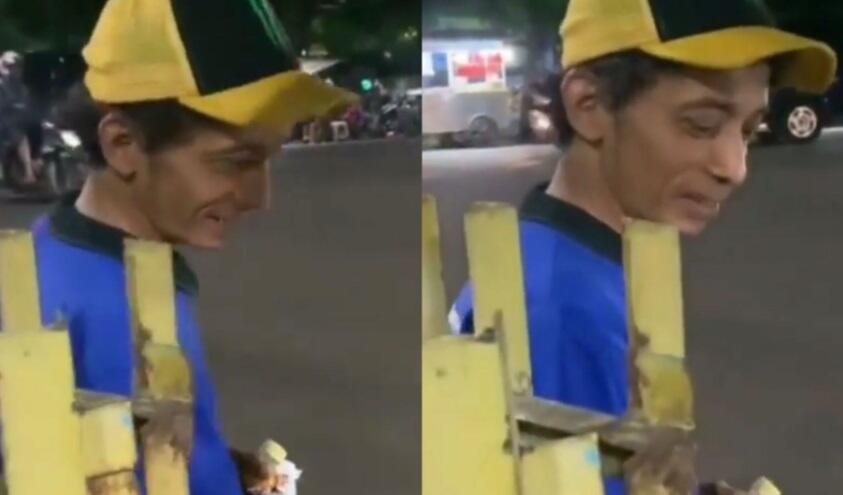 Viral! Pria Mirip Valentino Rossi Beli Nasi Goreng, Netizen: Nasib Setelah Pensiun