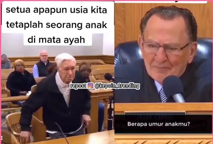 Mengharukan, Dari Video Ini Dapat Belajar Tentang Peran Orang Tua dan Hakim yang Adil