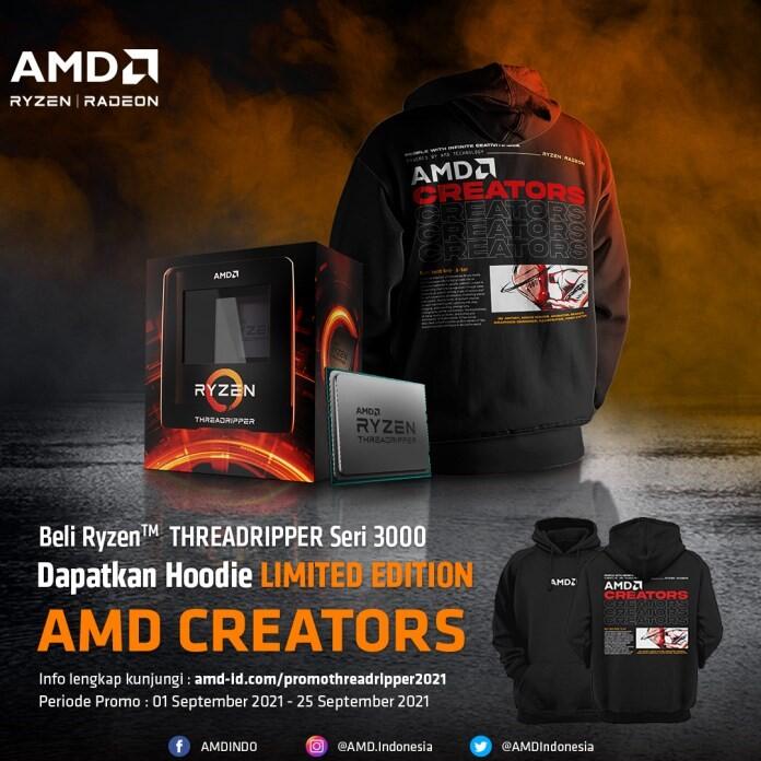 Ada Bonus Hoodie AMD CREATORS Limited Edition Kalau Beli Ryzen™ ini Lho Gan!