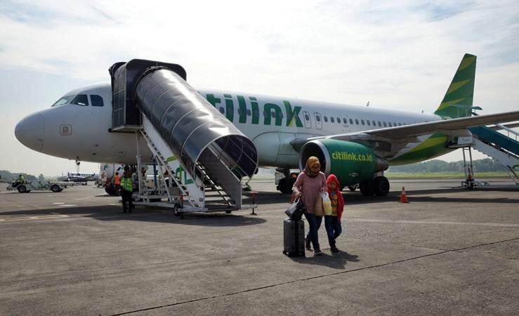 Citilink QG 944 Rute Jakarta-Batam Mendarat Darurat di Palembang