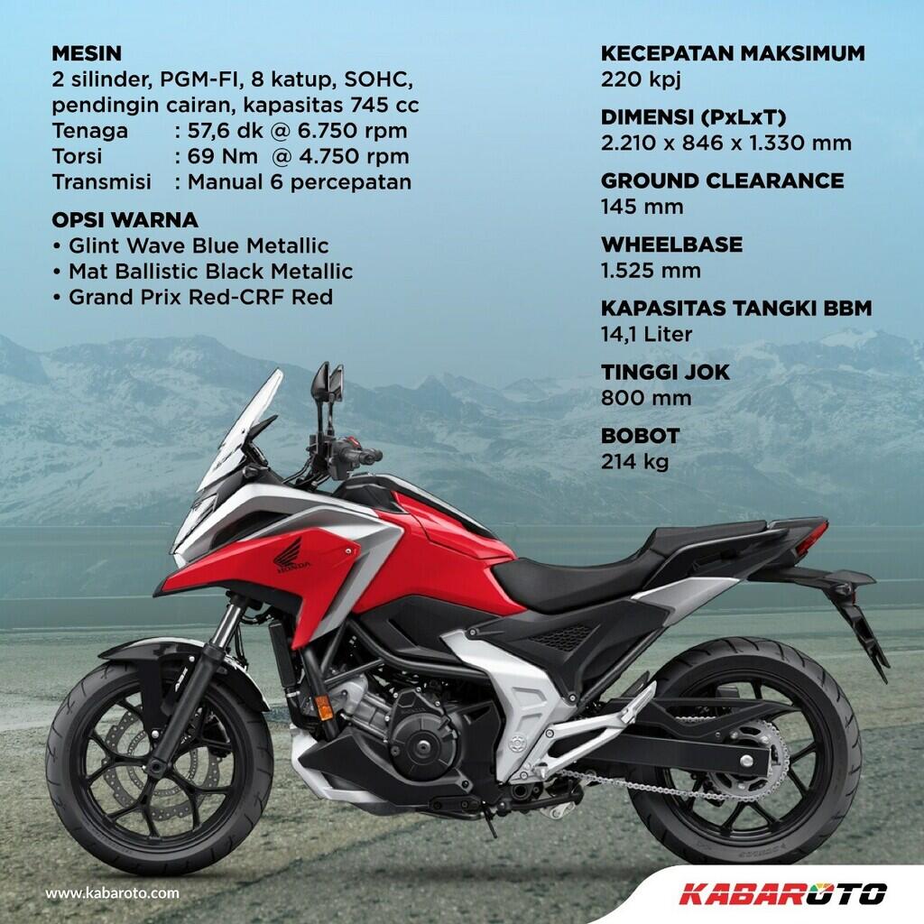 Honda NC750X, Pamer Kian Lincah