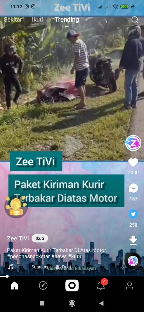 Viral Paket kiriman Kurir Ninja Terbakar