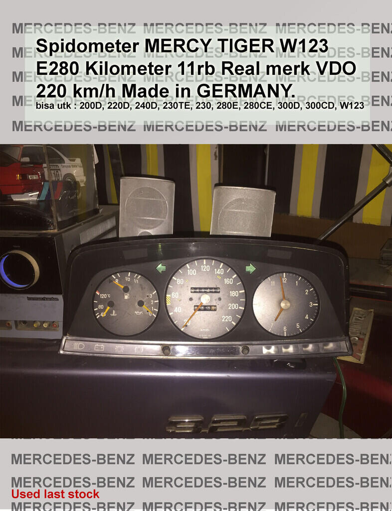 Spidometer mercy Tiger W123 E280 M110