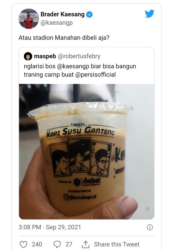 Heboh! Kaesang Ingin Beli Stadion Manahan, Netizen: Mumpung Bapak Masih Jadi Presiden