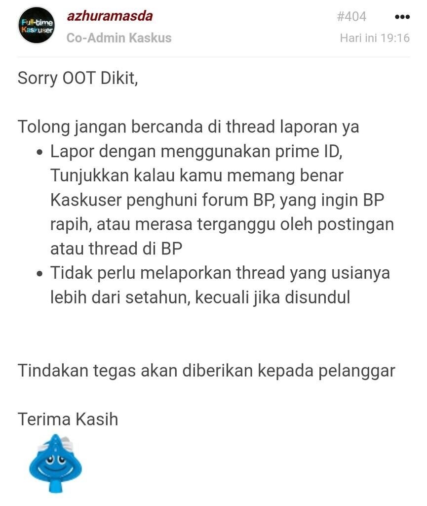 Kenapa newbie tidak boleh membuat laporan di forum berita politik?