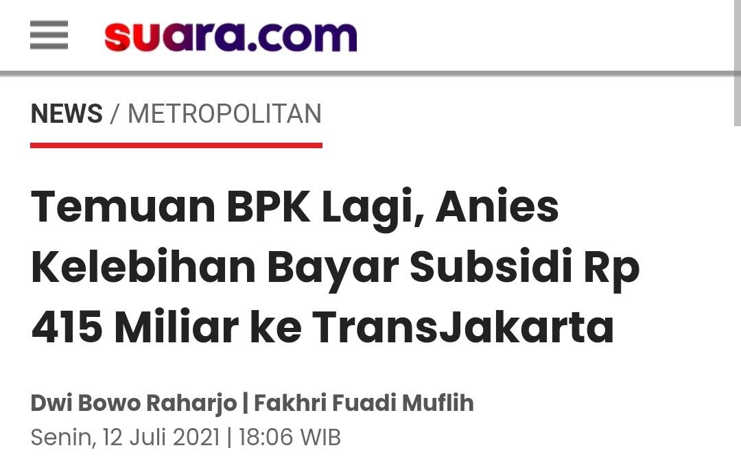 Dirut TransJakarta Sardjono Jhony Tjitrokusumo Meninggal Dunia