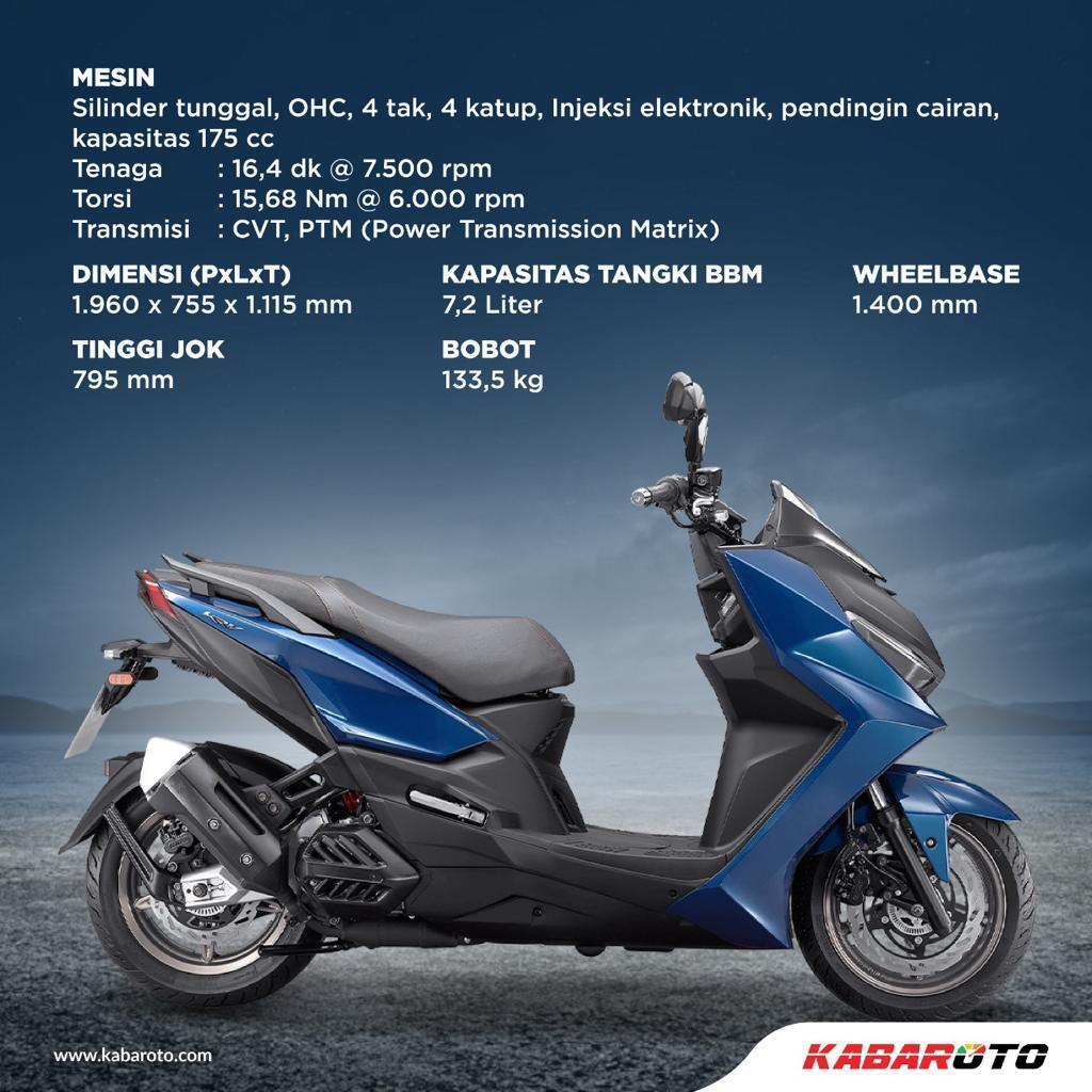 Kymco KRV Skutik Kompak Berdesain Modern Diperkenalkan