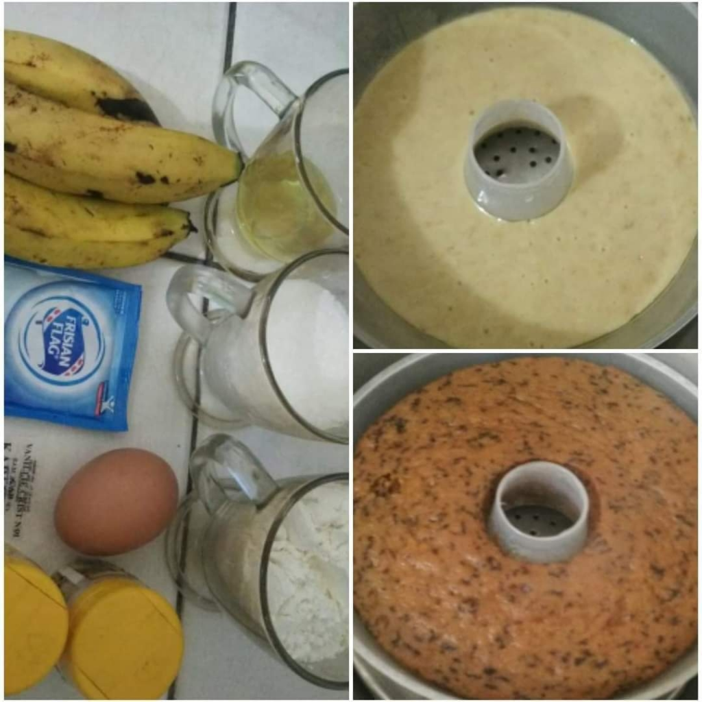 Cake Pisang Panggang 2 Telur, Super Mudah Dan Irit Bahan
