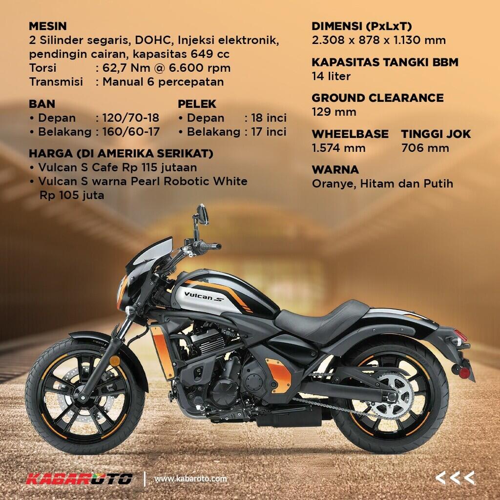 Kawasaki Vulcan S Cafe 2022, Lebih Gaya Di Jalan Raya