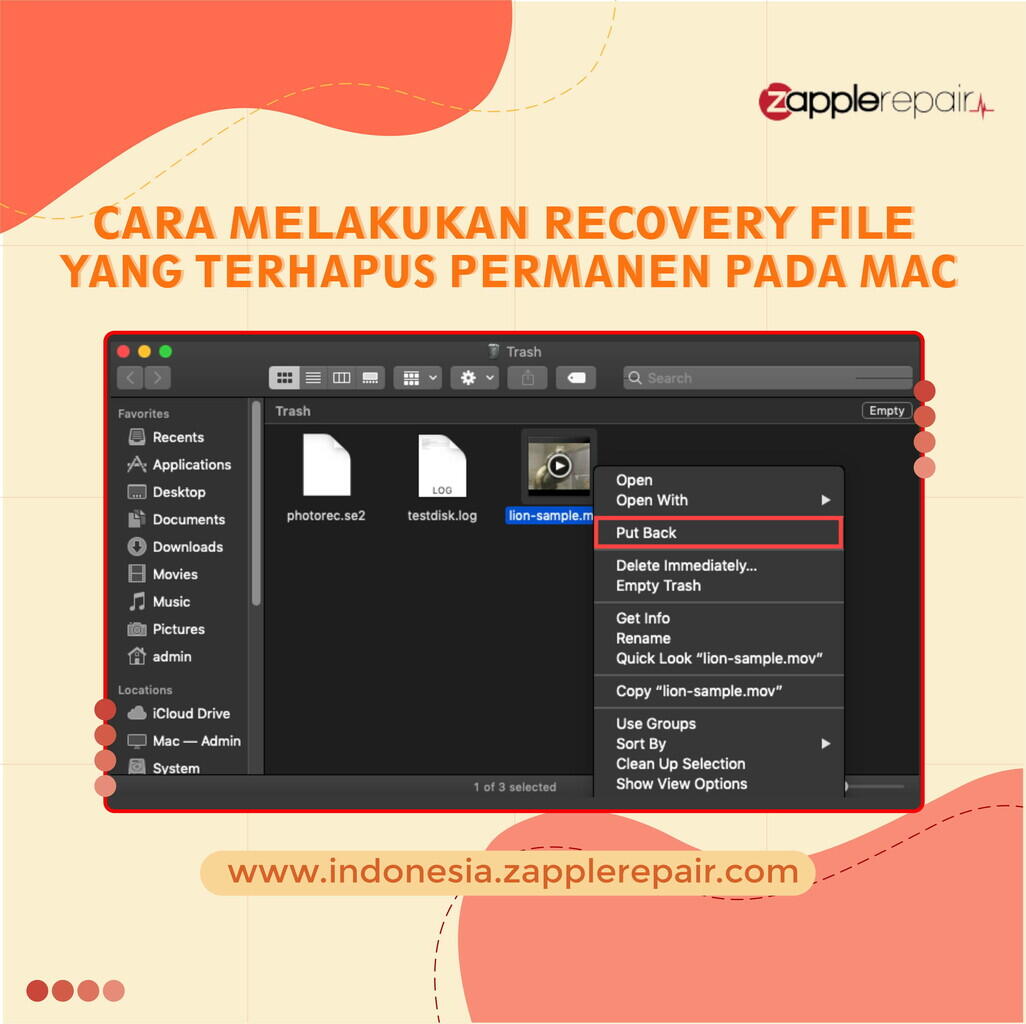 Cara Melakukan Recovery File yang Terhapus Permanen pada Mac