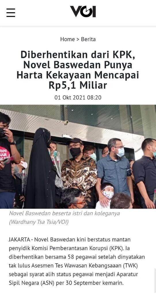 DS Sebut Eks Pegawai KPK yang Pilih Jualan Cuma Obral Penderitaan: Hartanya Miliaran