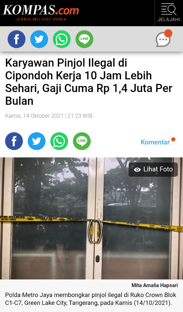 Kantor Pinjol Digrebek Polisi, dari Jakarta hingga Yogyakarta