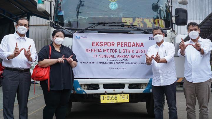 Indonesia Ekspor Motor Buatan Lokal Merek GESITS ke Senegal