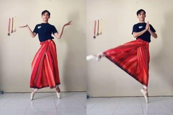 Viral Cowok Menari Balet Pakai Sarung, Publik Melongo: The Real Balerina