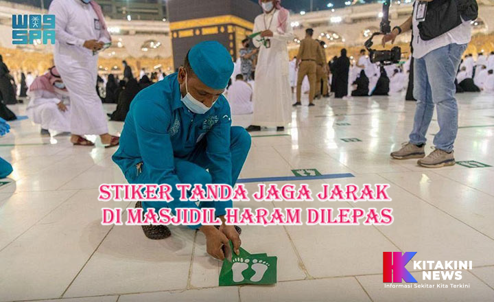Stiker Tanda Jaga Jarak di Masjidil Haram Dilepas, Netizen: Alhamdulillah
