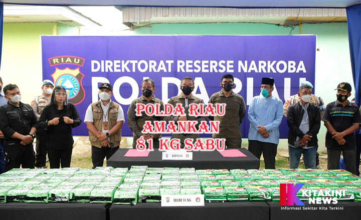 81 Kg Sabu bersama 2 Pengedar Diamankan Aparat Polda Riau di Pekanbaru