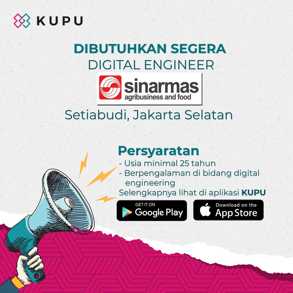 &#91;JAKARTA&#93; Lowongan Digital Engineer untuk Sinarmas Agribusiness and Food