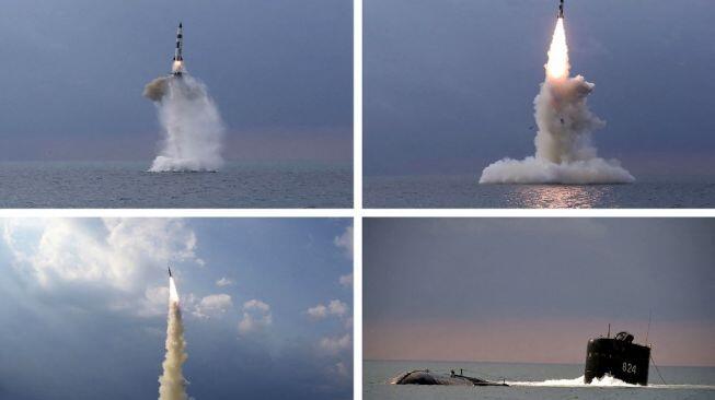 Korea Utara Kembali Uji Tembak Rudal Balistik, Kali Ini Dari Kapal Selam