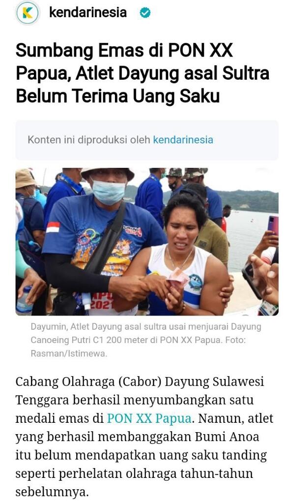 Dibalik Kiprah Sukses Para Atlet PON XX Papua, Ada Hutang Sampai Galang Dana!