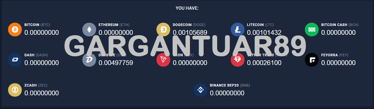 Nambang Cryptocoins (btc, trx, usdt, ltc)