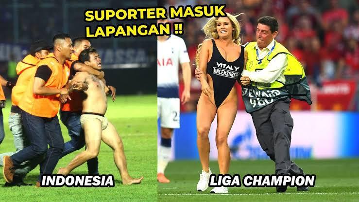 Aksi-Aksi Suporter Sepak Bola yang Masuk Lapangan! Memalukan atau Lucu? 