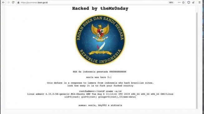 Pukulan Telak! Seharusnya Jamin Keamanan Siber, Situs BSSN Justru Dibobol Hacker