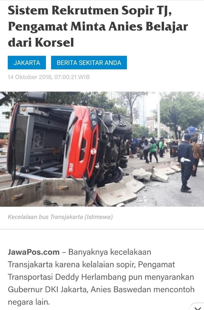 Kecelakaan TransJ Vs TransJ, Sopir dan 2 Penumpang Meninggal