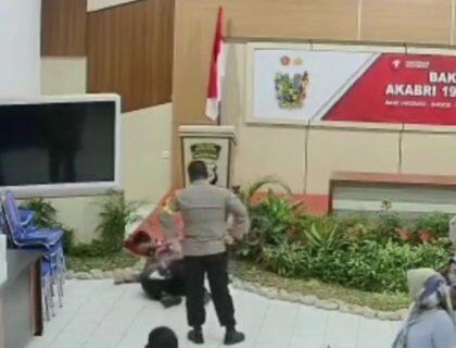 Viral! Kapolres Nunukan Diduga Aniaya Anak Buah hingga Jatuh Tersungkur