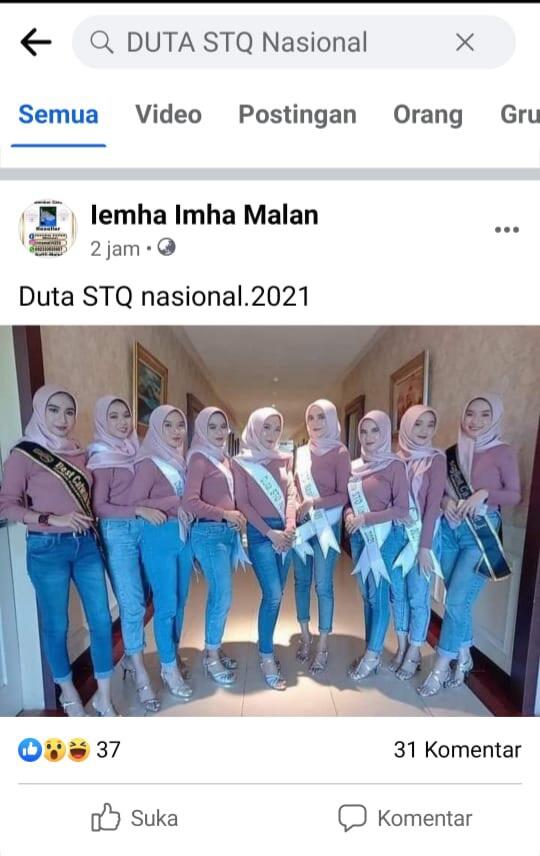 Viral Foto Duta STQ Nasional Berpakaian Seksi, Panitia Banjir Hujatan