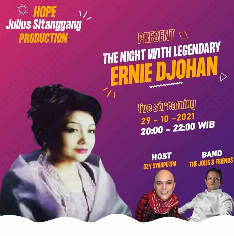 Hope Julius Sitanggang Production Gelar Konser The Night With Legendary Ernie Djohan
