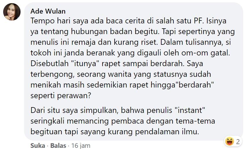  Bikin Meradang, Penulis Pemula Mengarang Adegan Ranjang Demi Uang