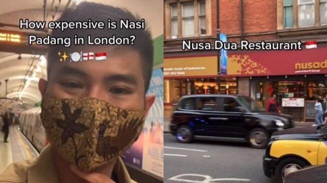 Viral! Gegara Homesick, Pria ini Beli Nasi Padang di London, Harganya Bikin Nangis