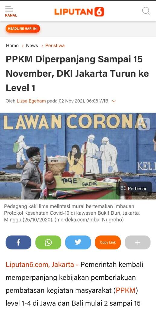 Jakarta PPKM Level 1: Tak Ada Batasan Waktu Makan di Warteg, Kafe dan Restoran